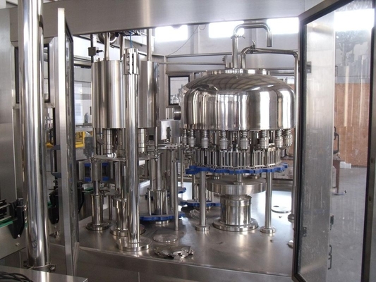 Non carbonated Drink 7.5Kw Mineral Water Bottle Filling Machine with 3 In 1 Unit