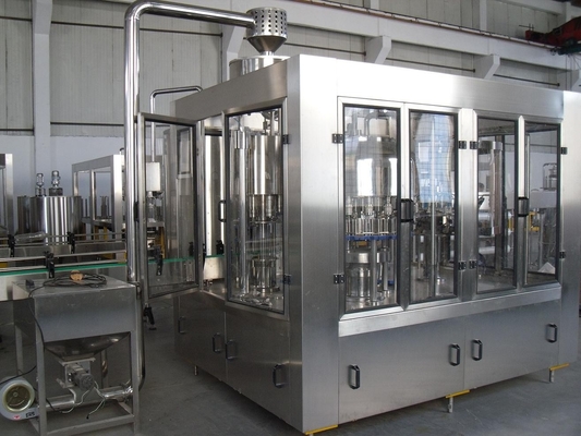 Plastic bottle Washing Filling Capping Machine / Gravity Filling Equipment for Alcohol , Soy