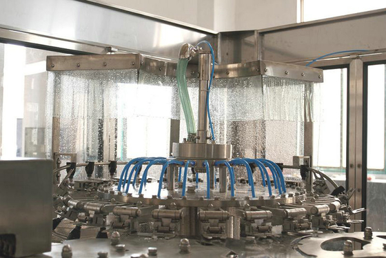 Rotary SS304 Carbonated Drink Filling Machine , Automatic Filling Production Line for PET Bottle