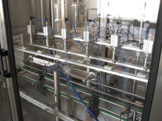 Fruit Juice / Olive Oil Automatic Filling Machine , Rotary Edible Oil Filling Plant