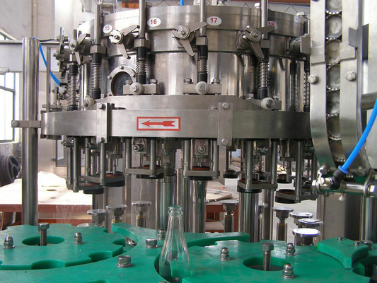 Rotary Glass Bottle Filling Machine for Fruit Juice / Soda , Electric Driven 220V / 380V 4Kw
