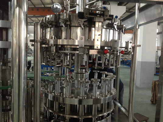 Full Automatic Beer Filling Machine for Glass Bottle / ROPP Cap , SUS304 Stainless Steel