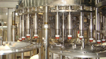 Industrial Aseptic Beverage Filling Machine for Glass bottle RCGF 32-32-10 , Fully Automatic